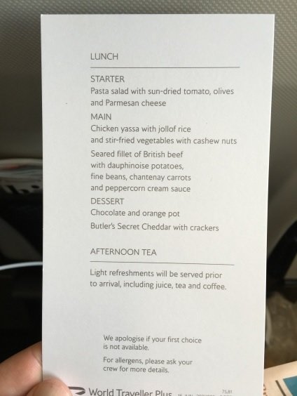 British Airways Premium Economy