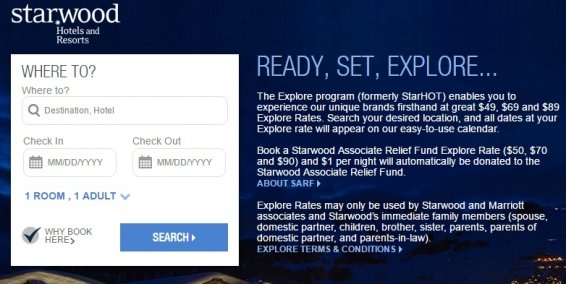 Starwood Friends and Family Rates