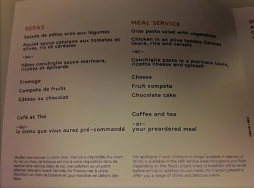 Air France Economy Review