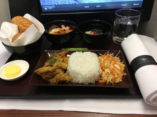 Food whilst on Garuda Business Class Jakarta (CGK) to Bali (DPS) 