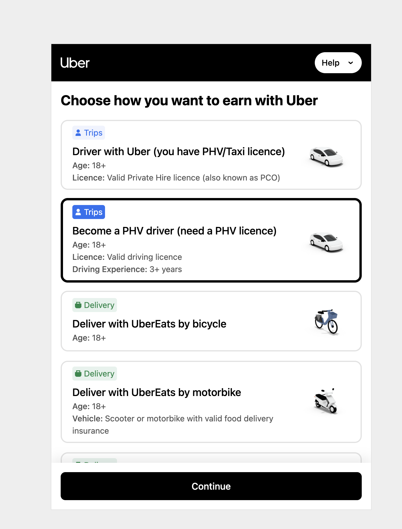 Uber driver sign up bonus
